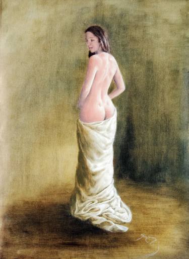 Original Realism Nude Paintings by Rogerio Silva