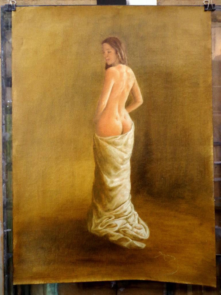 Original Nude Painting by Rogerio Silva