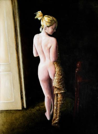 Print of Realism Nude Paintings by Rogerio Silva