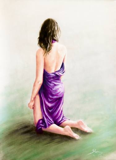 Print of Realism Nude Paintings by Rogerio Silva