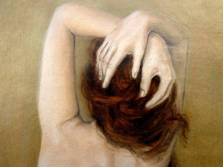 Original Realism Nude Painting by Rogerio Miguel Rodrigues Silva