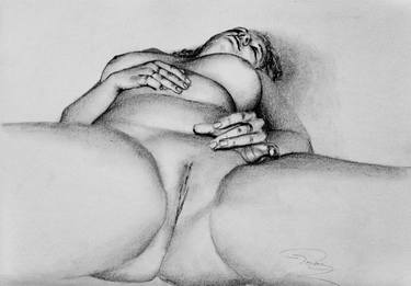 Original Figurative Nude Drawings by Rogerio Silva