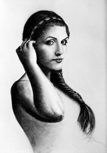 Original Realism Women Drawings by Rogerio Silva