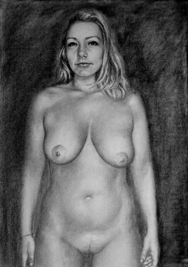 Print of Realism Nude Drawings by Rogerio Silva