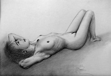 Original Realism Erotic Drawings by Rogerio Silva