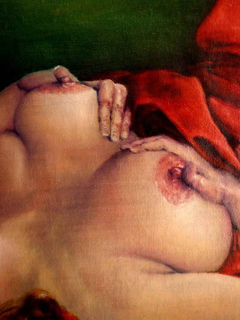 Original Nude Painting by Rogerio Silva