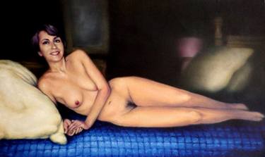 Print of Portraiture Nude Paintings by Rogerio Silva