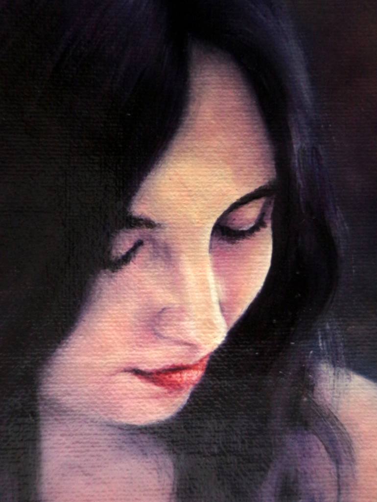Original Portraiture Women Painting by Rogerio Silva