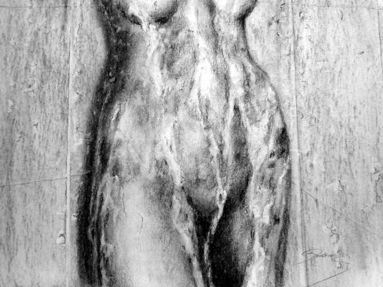 Original Portraiture Erotic Drawing by Rogerio Miguel Rodrigues Silva