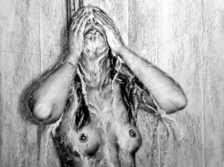 Original Erotic Drawing by Rogerio Silva