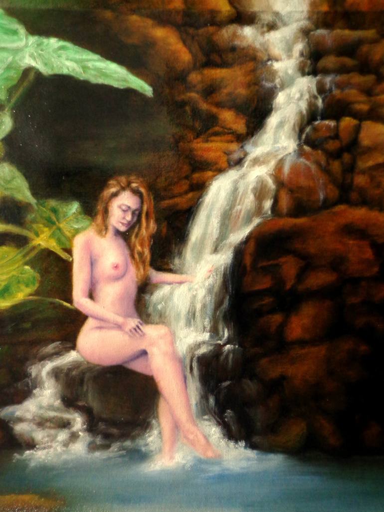 Original Fine Art Nude Painting by Rogerio Silva