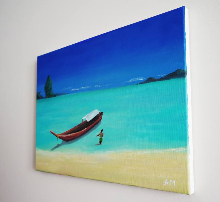 Original Realism Seascape Painting by Alexandr Mitiuc