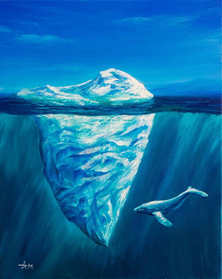 Iceberg Painting by Alexandr Mitiuc Saatchi Art