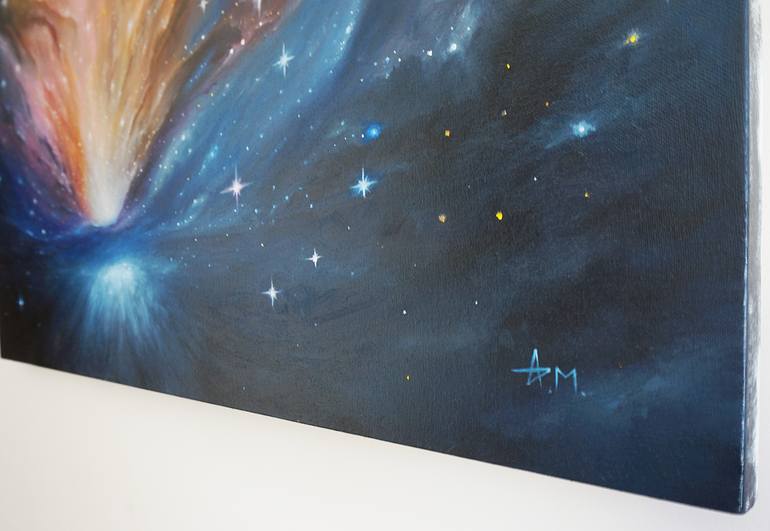 Original Abstract Science/Technology Painting by Alexandr Mitiuc