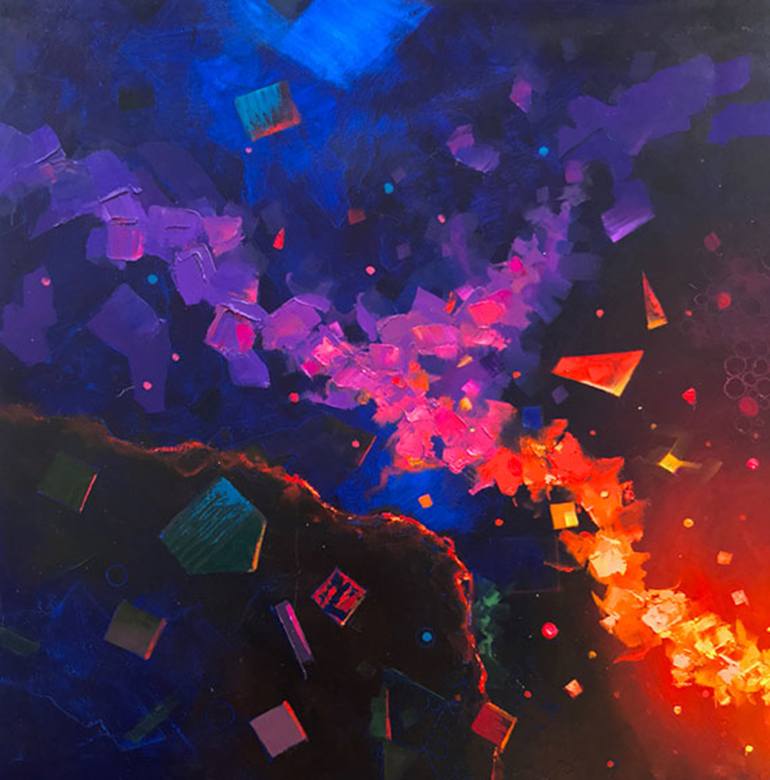 cosmic garou, beautiful collaborative painting by greg