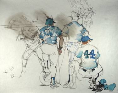 Original Sports Drawings by Lynn Matsuoka