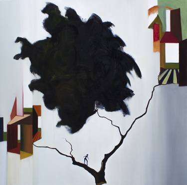 Print of Abstract Expressionism Tree Paintings by Natalia Jarnuszkiewicz