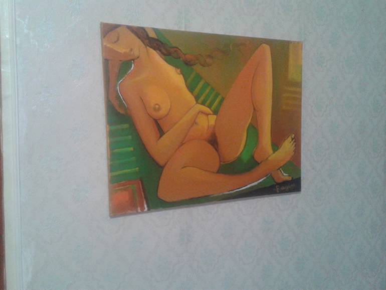 Original Modernism Nude Painting by Ragim Gashimov