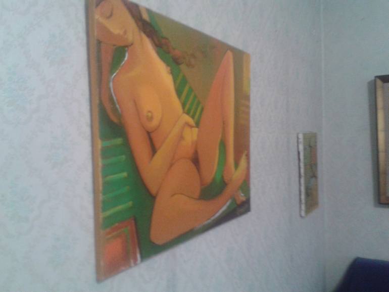 Original Modernism Nude Painting by Ragim Gashimov