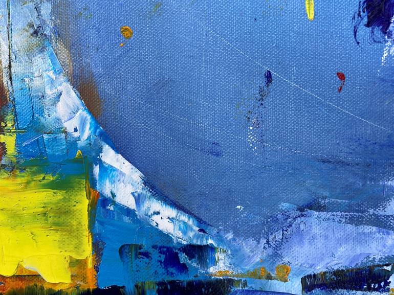 Original Abstract Water Painting by Roberto Zambiasi