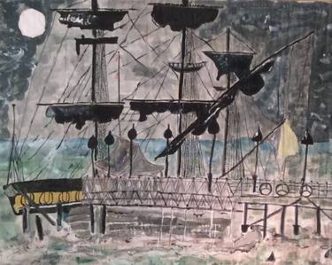 Print of Expressionism Ship Paintings by Joanna Weaver