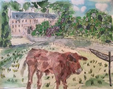 Print of Cows Paintings by Joanna Weaver