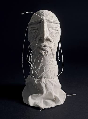 Original Figurative Portrait Sculpture by Anne Marin