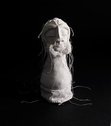 Original Figurative Portrait Sculpture by Anne Marin