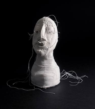 Original Figurative Portrait Sculpture by Anne Marin