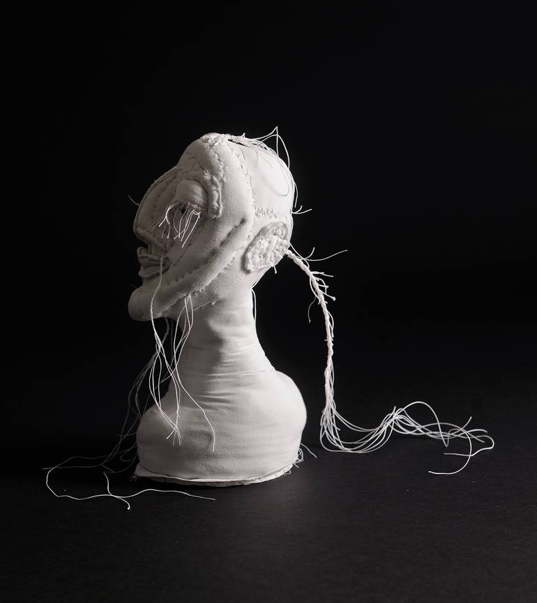 Original Abstract Expressionism People Sculpture by Anne Marin