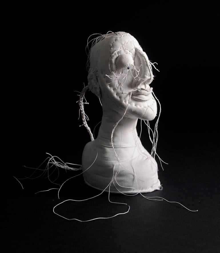 Original Abstract Expressionism People Sculpture by Anne Marin