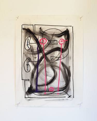 Original Abstract Drawings by Robert Rebitzke