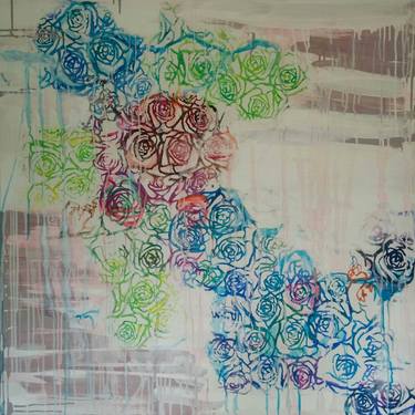 Print of Floral Paintings by Diana Heit