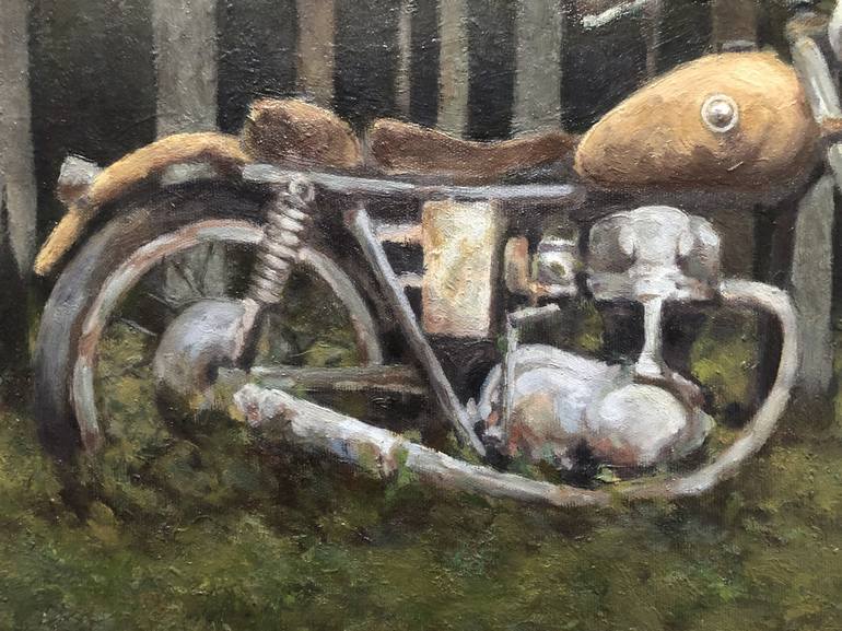 Original Motorcycle Painting by Ruzèl Murà