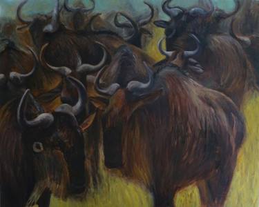 Original Modern Animal Paintings by Anat Baron Gilboa