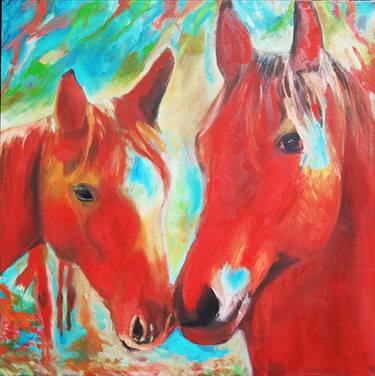 Original Expressionism Animal Paintings by Anat Baron Gilboa