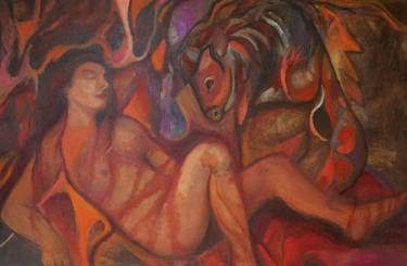 Original Abstract Fantasy Paintings by Anat Baron Gilboa