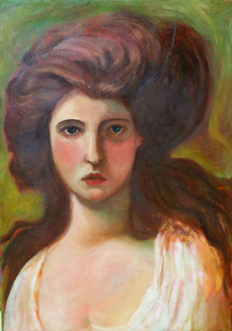 Original Women Painting by Anat Baron Gilboa