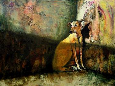 Original Expressionism Dogs Paintings by Anat Baron Gilboa