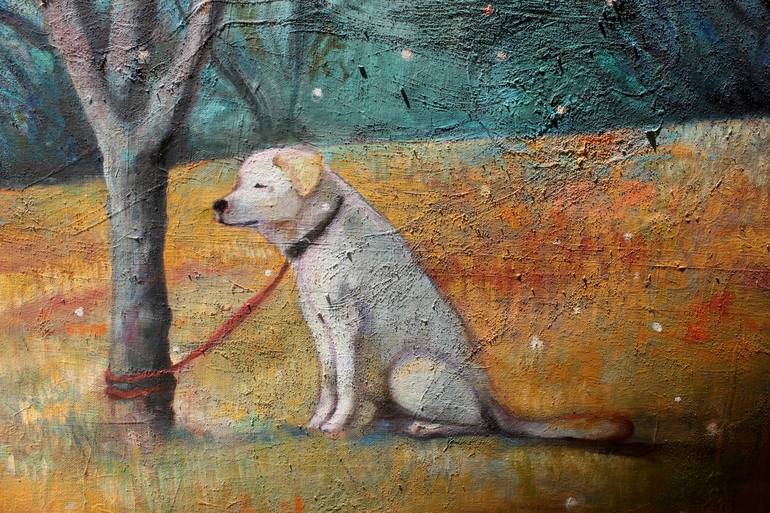 Original Dogs Painting by Anat Baron Gilboa