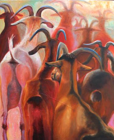 Original Expressionism Animal Paintings by Anat Baron Gilboa