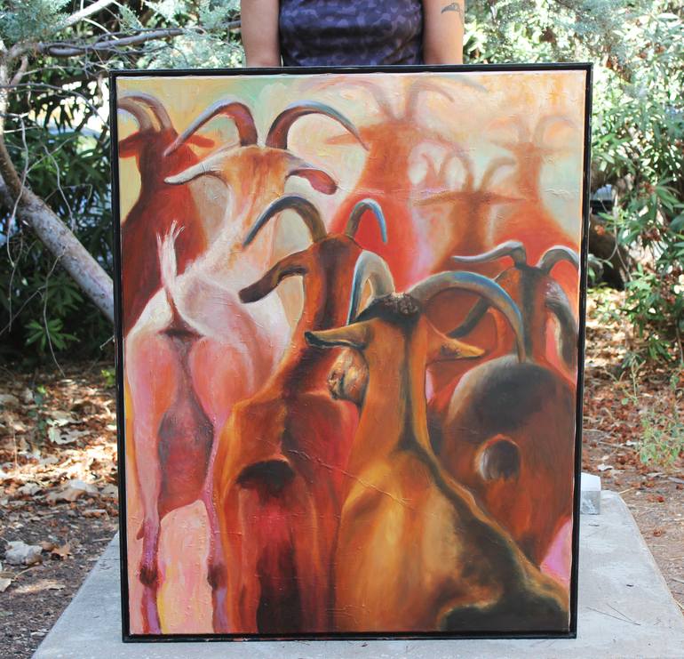 Original Animal Painting by Anat Baron Gilboa