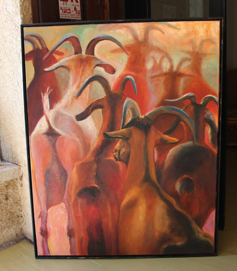 Original Animal Painting by Anat Baron Gilboa