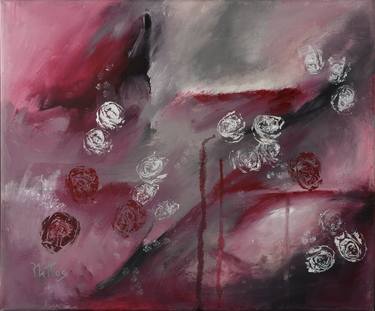 Original Abstract Floral Paintings by Rosario de Mattos