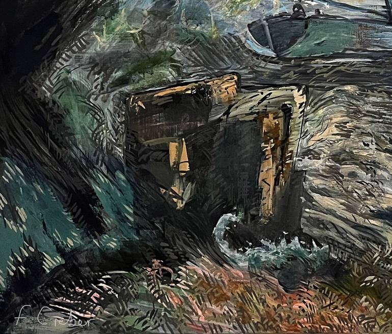 Original Figurative Boat Painting by Frank Creber
