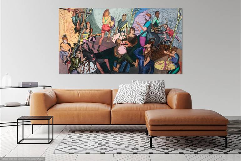 Original Figurative People Painting by Frank Creber