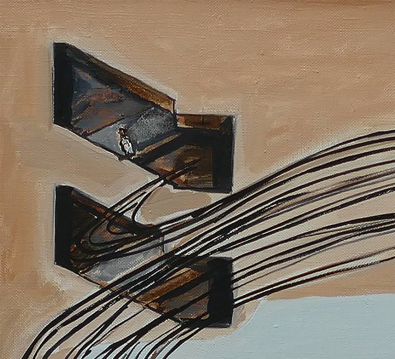 Original Figurative People Painting by Frank Creber