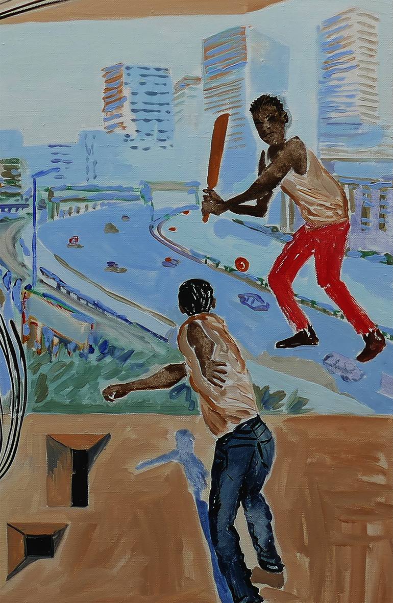 Original Figurative People Painting by Frank Creber