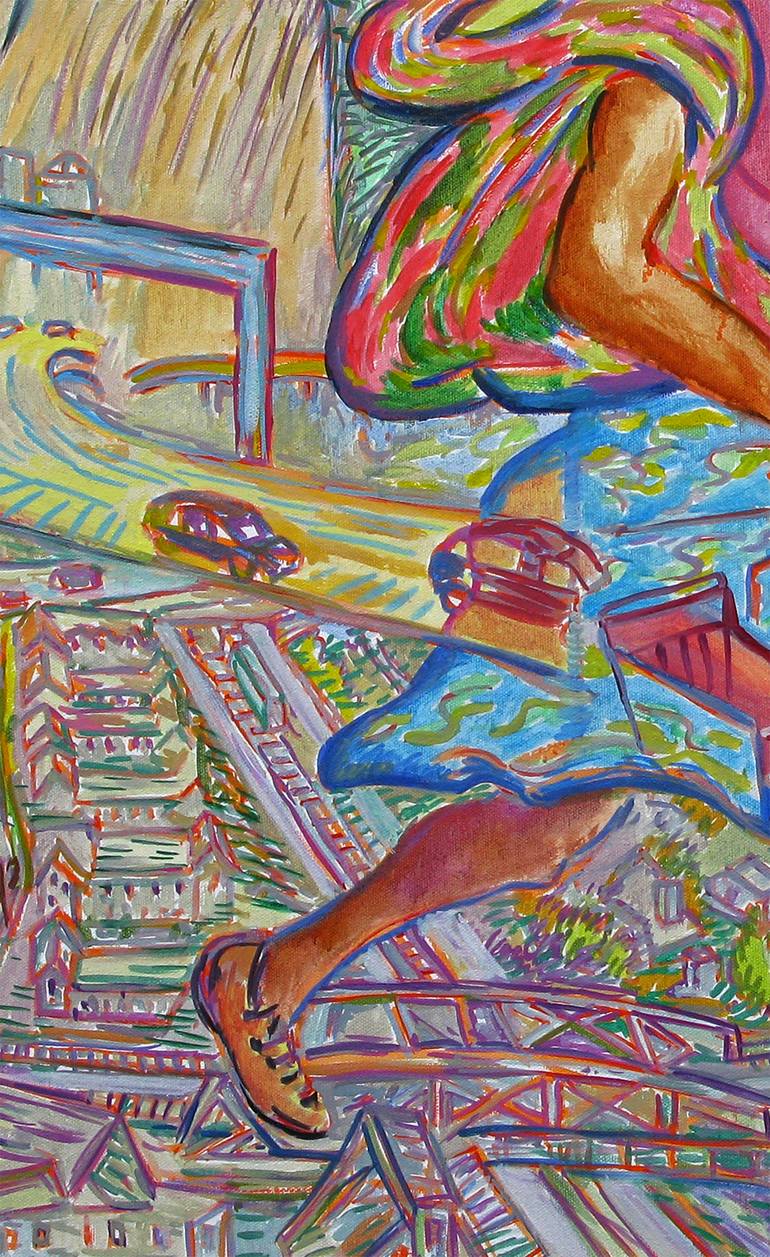 Original Figurative People Painting by Frank Creber