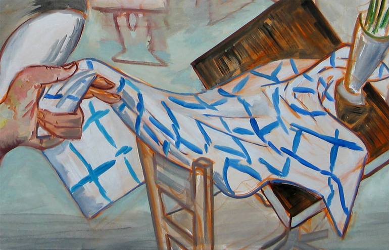 Original Expressionism People Painting by Frank Creber